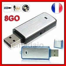 Micro Espion Clé USB Enregistreur Dictaphone 8GO 8GB Compact