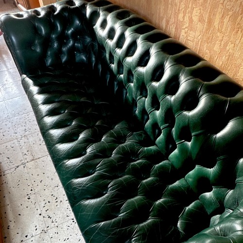 Canapé chesterfield cuir vert - canapé,