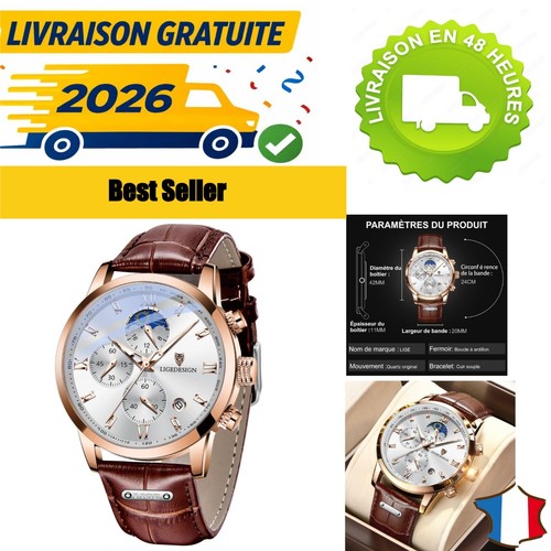 Montre homme lige - montre,