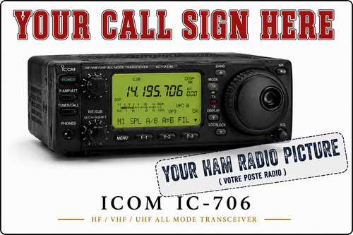 Ham radio fridge - radio, magnet
