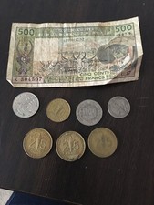 Lot Monnaie Senegal Pieces Et Billet 500 Francs Afrique De L’ouest 1987 