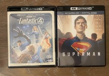 Superman 4k 2025 & Fantastic Four First Steps 4K Blu Ray