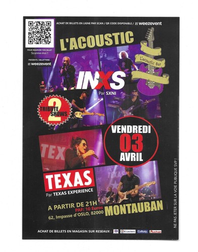 Rare flyer inxs - /, inxs:
