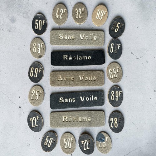 Lot etiquettes chapeau avec - etiquettes,