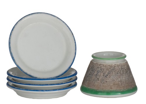 Pyrogène ancien 4 soucoupes - pyrogène,
