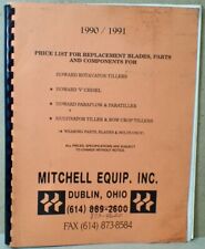 1990-91 Price List HOWARD Rotovator Tiller V-Chisel Paraplow & Tiller Multivator