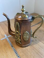 N 1 / Antique Moroccan Copper and Brass Coffee Maker Kitchen Utensils  