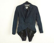 G-Star Brut FENDER Costume Blazer FEMME S Jeans Veste Double Boutonnage Foncé