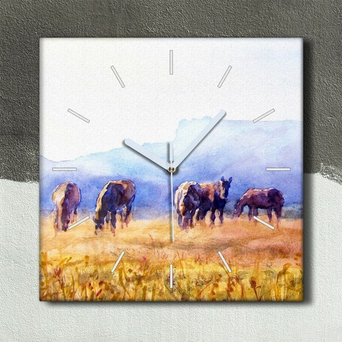 Horloge murale sur toile - , 30x30