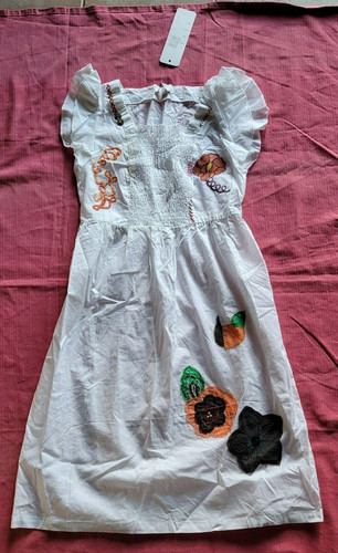Robe tunique hippie chic blanc - hippie,