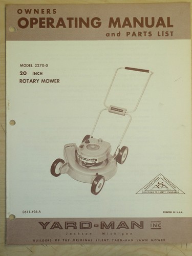 Vintage yard man rotary - vintage, yard-man