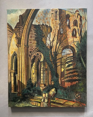 Ruines église huile - ruines,