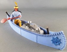 Timpo Indians 4th Series (Monoblock Head - Greenhouse Head 1 Feather) Blue Cargo Canoe i