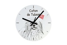 Coton de Tulear clock with a picture of a dog Art-Dog