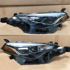 Driver Passenger Side Dual LED Headlamps for 2017 2019 Toyota Corolla SE XLE XSE