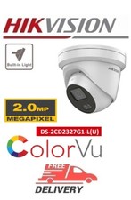 Caméra de tourelle réseau extérieure Hikvision ColorVu DS-2CD2327G1-LU 2MP, i...