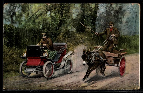 Carte postale voiture - carte,