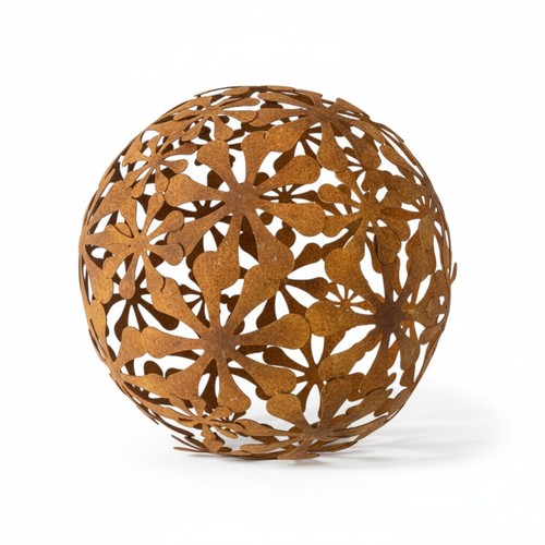 Boule décorative fer - , fleurs
