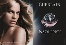 Publicité papier Parfum. Perfume ad. Guerlain Insolence 2006 double page