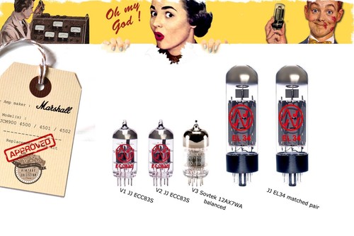 Guitar amp tubes - guitar, set: