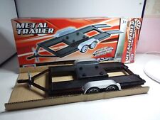 MOTOR MAX 1/18 DOUBLE AXLE CAR DOOR TRAILER IN BOX mt A10