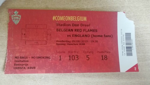 Ticket footbal belgique - ticket,
