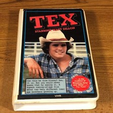 Tex VHS VCR Video Tape Used  Matt Dillion Vintage Clamshell Disney