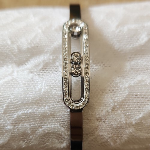 Bracelet jonc métal argenté