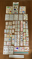 Vintage Mrs. Grossman's Scrapbook/Craft Stickers, Design Lines, Letters. Lg LOT