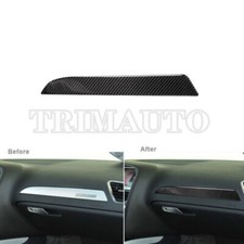 For Audi A4 B8 A5 Q5 Carbon Fiber Co-Pilot Dashboard Moulding Cover Trim （09-16）