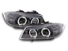 2 FEUX PHARE AVANT ANGEL EYES LED BLANC BMW SERIE 3 E90 E91 PHASE 1