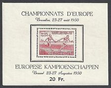 Belgium 1950 YV Bloc 29 Athletics  MNH  VF