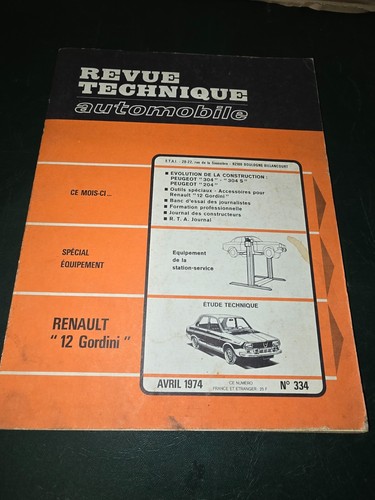 Revue technique automobile - technique,