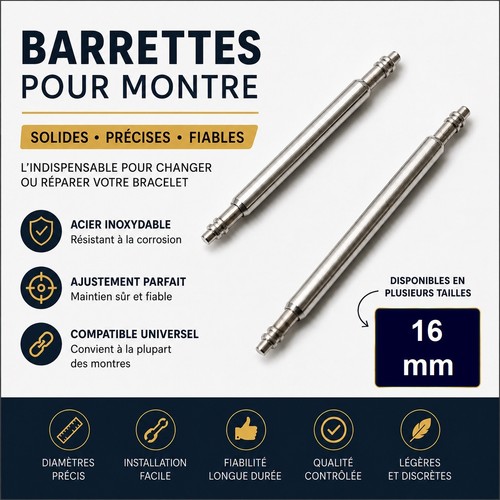 Barrette ressort pompe - barrette, 16