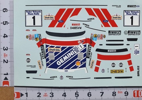 Decals ford sierra - 1/43,