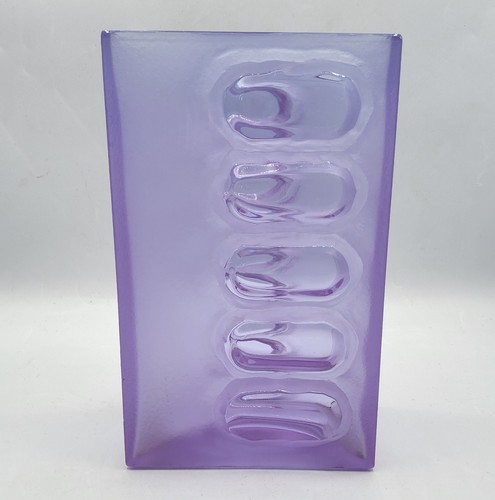 Vase verre moulé - , coloré