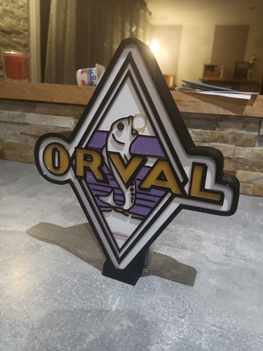 Logo lumineux bière orval - -,