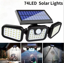 Lampe Solaire 3 têtes 74 LED