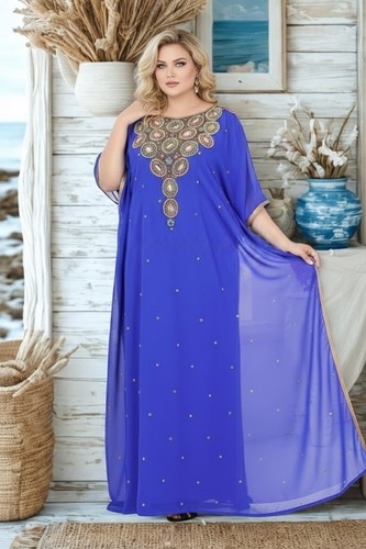 Robe caftan georgette eid - georgette,