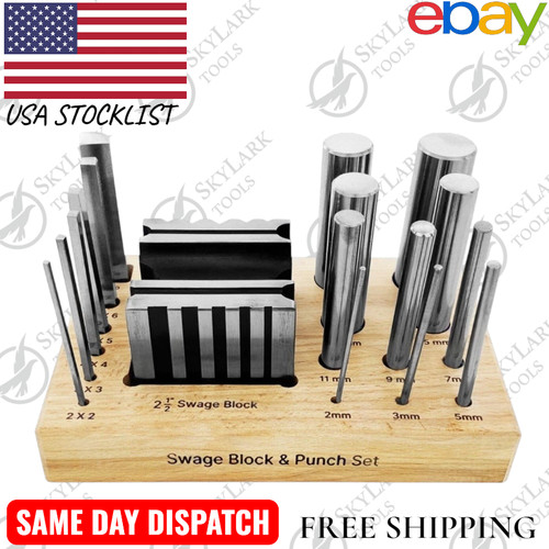 Steel swage block forming tool - steel,