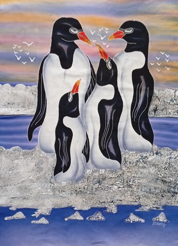 Famille pingouin batik - i, i
