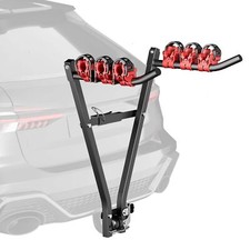 Wiltec Porte vélos boule attelage 3 vélos VTT 60kg Acier Q235 Sangles nylon