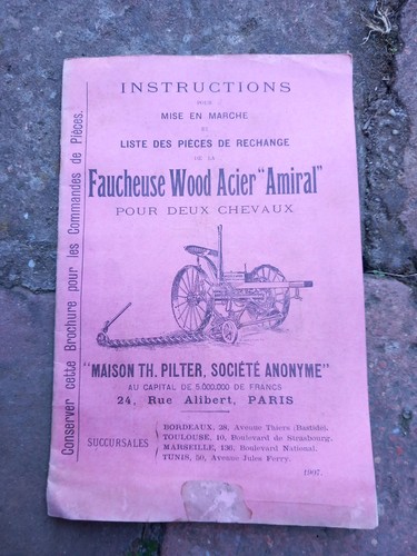 Catalogue faucheuse wood - wood, acier