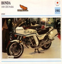 Fiche Moto : HONDA CBX 1000