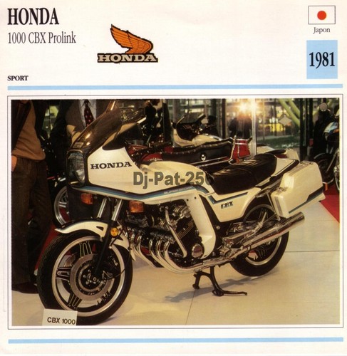 Fiche moto honda cbx - moto,