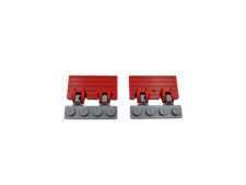 2 Lego® train 9V RC chemin de fer voie ferrée porte abattante ROUGE