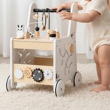 Trotteur en bois pour bébé