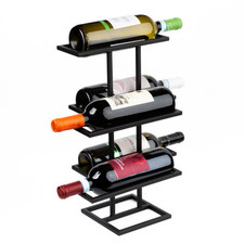 Étagère à vin 42 cm de hauteur, autoportante, porte-bouteille - soudée, noire...