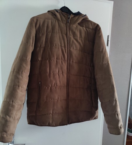 Doudoune marron capuche - doudoune,