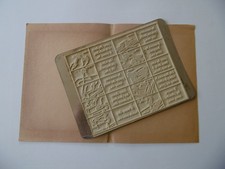 OLD SCHOOL INK STAMP. THE CARPENTER'S TOOLS. BUFFER PLATE. RARE